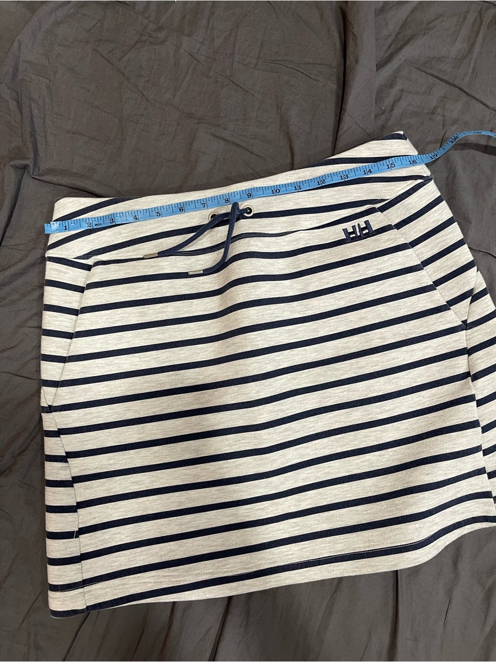 Helly Hansen Navy and Gray Striped Mini Skirt - Picture 7 of 8